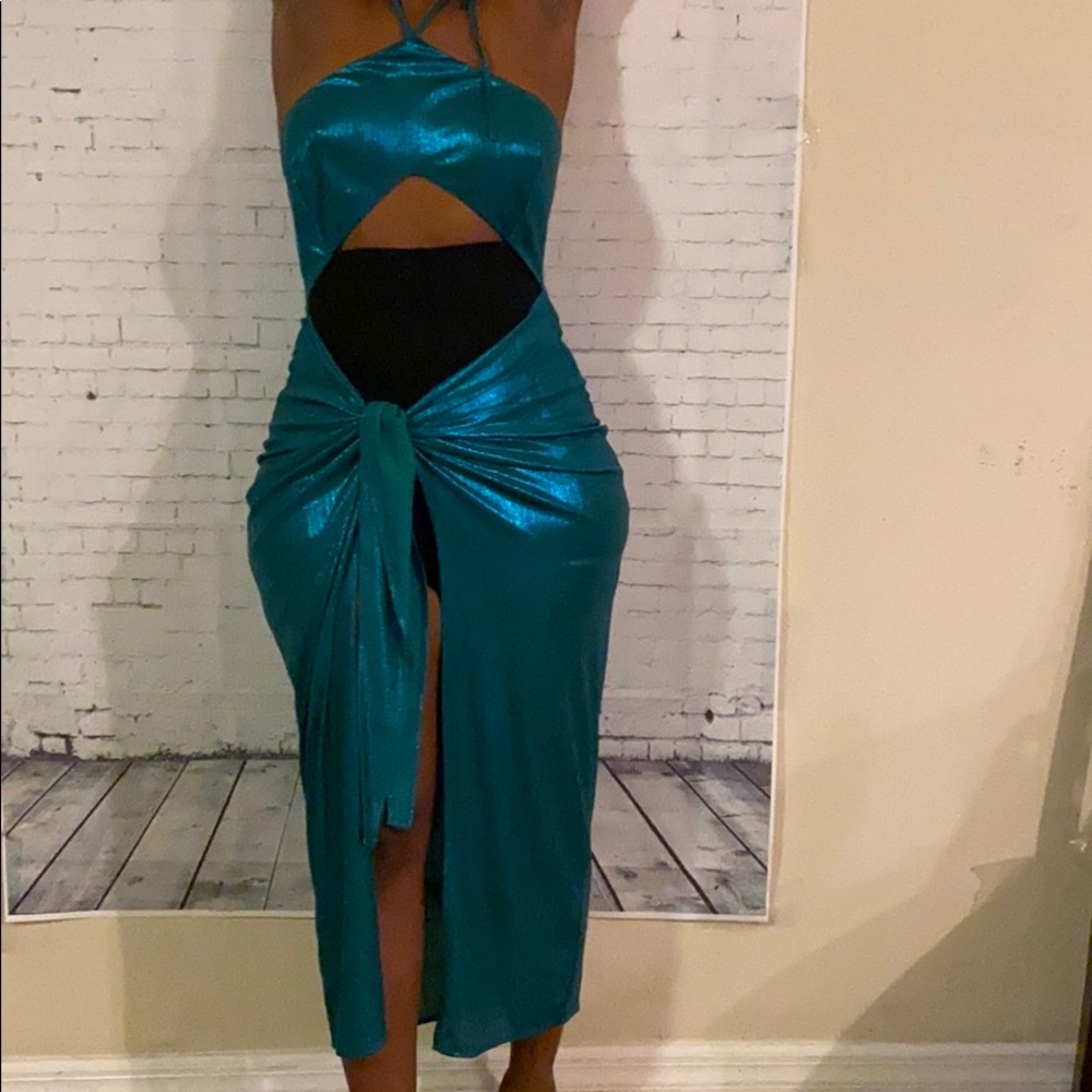 Sexy green dress